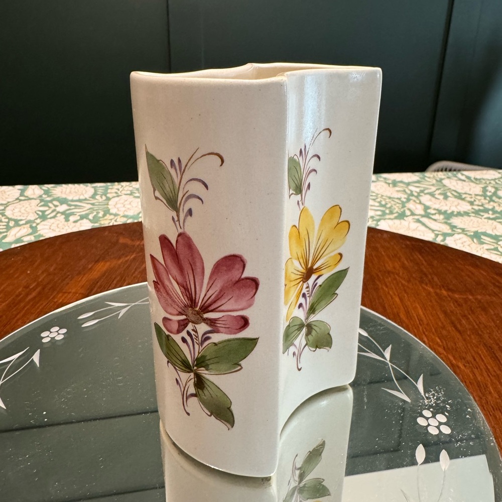 Vintage FDT Sado Ceramic Floral Vase